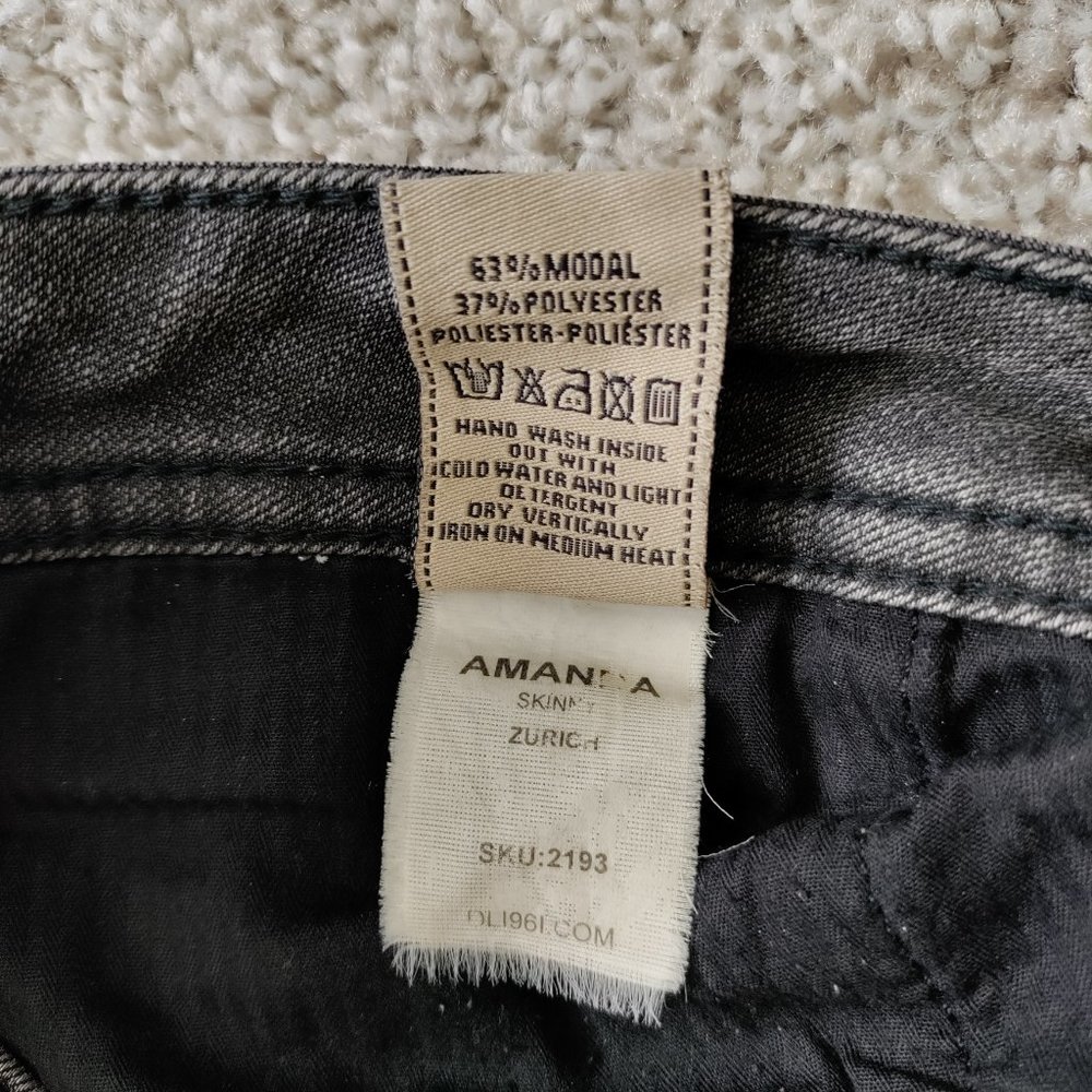 DL1961 Amanda Skinny Jeans Zurich 4 Way Stretch Size 28 - Picture 10 of 15